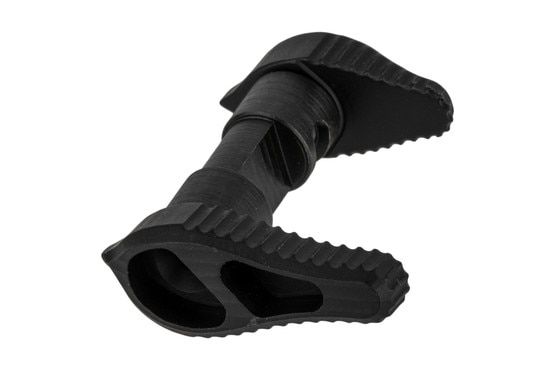 Timber Creek Outdoors ambidextrous safety selector features black anodized finish and configurable for short throw or traditional.